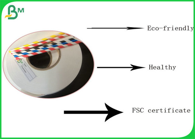 60gsm 120gsm  14mm 15mm Width Food Grade Paper Roll  100% FSC Certificate 