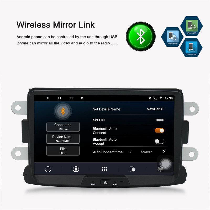 Car Model Universal 7Inch DSP Carplay DVD Car Player for Renault Duster 2012-2016