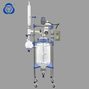 China Intelligent Jacketed Glass Reactor Vessel Continuous Flow Abrasion Resistant on sale