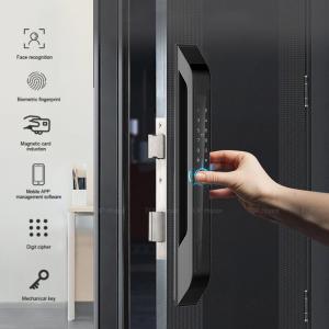 Wholesale Tuya Partition Smart Sliding Door Lock Fingerprint Card Password Smartphone Access from china suppliers