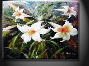 Wholesale Interior House Landscape Paint Handmade Oil Painting, Wall Picture with Flower YXHHG1229 from china suppliers