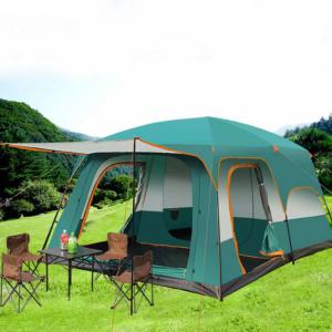 Wholesale 2000mm 10 Person Tent Waterproof Camping Tent 320*220*195cm Four Season Family from china suppliers