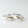 Buy cheap Customizable 0.03ct 0.023ct Couple Rings Gold With Letters from wholesalers
