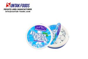 Wholesale Chain Store Sour Fruit Candy Sugar Free With Peppermint Flavor , 34X34X26 Carton Size from china suppliers