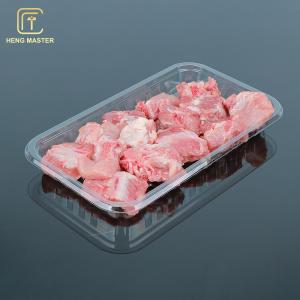 Wholesale Food Grade Plastic Disposable Fruit Tray PP Plastic For Frozen Meat from china suppliers