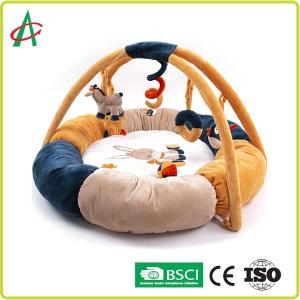 Wholesale AZO Free bOA fabric Baby Gym Play Mat With Mini Plush Animal Toys from china suppliers