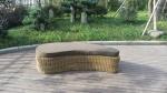 Fashion Brown Outdoor Rattan Daybed , Garden / Patio Furniture