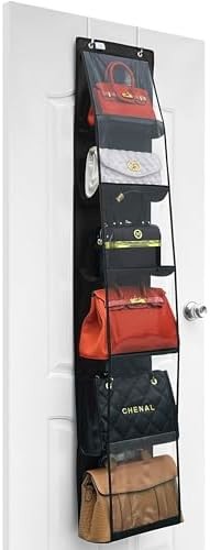 PURSE ORGANIZER - 2 PACK, PURSE HANGER、2024 MODEL、PURSE ORGANIZER FOR CLOSET、THICKEN METAL HOOKS,HAND BAG STORAGE