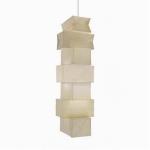 Japanese wabi sabi paper chandelier living room dining room bedroom staircase