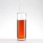700ml 750ml Flat Shoulder Nordic Empty Rum Whisky Spirit Vodka Glass Bottle with