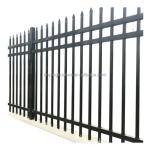 50x50mm Rail Size Black Decorative Metal Wrought Iron Steel Fence Main Market