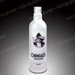 SGS Screen Printing Crystal White Whiskey Glass Bottle