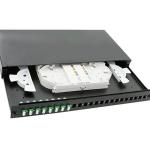 OM3 50/125um Lc Adapter Panel , 19in Fiber Patch Panel Cassette