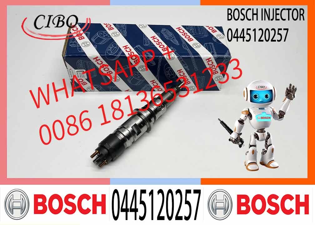 Diesel Fuel Common Rail Injector 0445120257 Engine Parts 0 445 120 257 Fits For Ford Cargo 6332E VW 31-390 Cummins