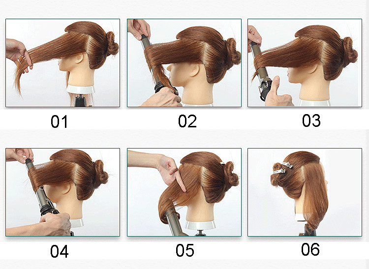 New Golden Hair Curling Iron Aluminum Coating Magic Hair Iron Fast Heating Type