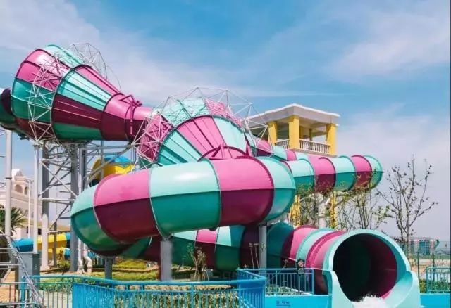 Super Boomerang Water Slide Playground For Amusement Park 1 Year Wanrranty