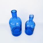 300ml 500ml 750ml Blue Glass Liquor Bottles for Bar Super Flint Glass Material