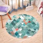 Polyester Circular Bedroom Floor Carpets North European Style Living Room Carpet
