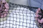 Heavy Duty No Knot Bird Netting Flame Resistant Knot Less Netting Black