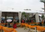 White Ultraviolet Proof Center Gable Pole Custom Event Tents / Outdoor White