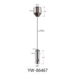 15*17mm Ceiling Art Cable Hanging System Brass Material YW86467