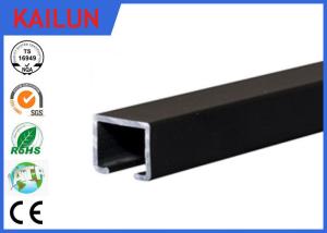 Wholesale Black Anodized Aluminum Slide Track , Ceiling Mounted Curtain Track 20 X 25 Mm from china suppliers