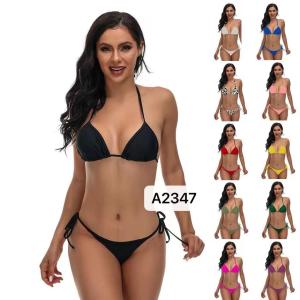 Wholesale Striped Ruffles Vacation Swimsuit Bikini Sexy Comfortable In Stock The New Type Europe Durable from china suppliers