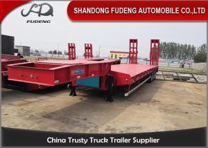 Wholesale Carry Heavy Machinery 3 Axle Low Bed Trailer 50 Ton CE Certification from china suppliers
