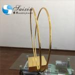 ZT-464 Chic shiny gold wedding centerpieces flower arrangement metal double