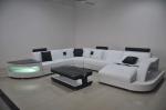 Custom Luxury Hotel Furniture Regal Elegance Antique Reclining Leather Sofa Bed