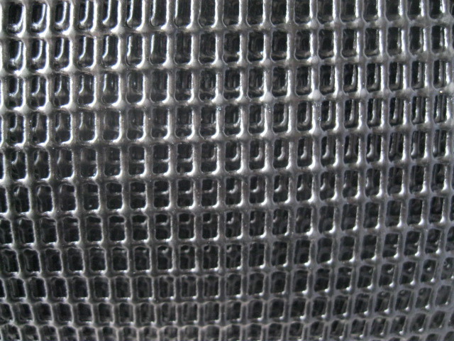 Durable Black PVC Coated Mesh , Aquaculture Netting For Oyster Feeding Coated Polyester Mesh