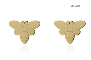 Wholesale Simple Luxury Silver Bee Earrings from china suppliers