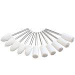 10pcs Wool Grinding Head Round Cylindrical Bullet Type Polishing 2.35mm