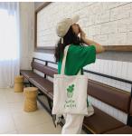 Organic Cotton Tote Single Shoulder Canvas Bag Eco Friendly