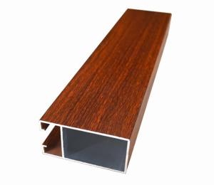 Wholesale 6063 Aluminium Vertical Aluminum Window Profiles , Wood Grain Surface Treatment from china suppliers