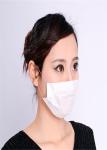Wood Pulp Paper Single Use Face Mask Lightweight Dust Proof Universal 19.5 * 7