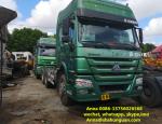 Heavy Duty 10 Wheeler Used Trailer Head 6800 * 2496 * 3668 Mm ISO Approved