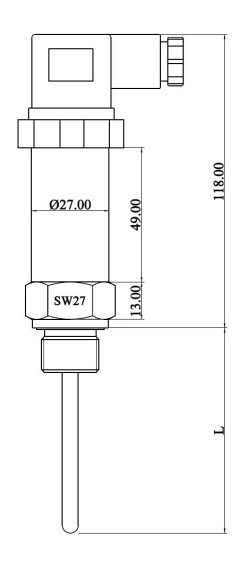 Corrosion - Resistant Combined Pressure And Temperature Sensor Long Service Life