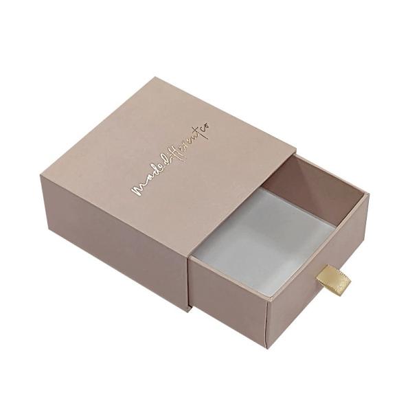 Small Slide Drawer Box Packaging Sliding Drawer Paper Jewelry Gift Box for