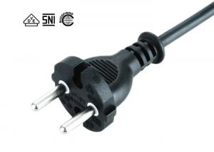 Wholesale 16 Amp Unearthed Indonesia Power Cord Plug JF-01 2 Prong AC Power Cable Heat Proof from china suppliers