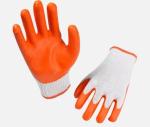 10 Gauge Flat Plain Latex Orange Industrial Rubber Gloves