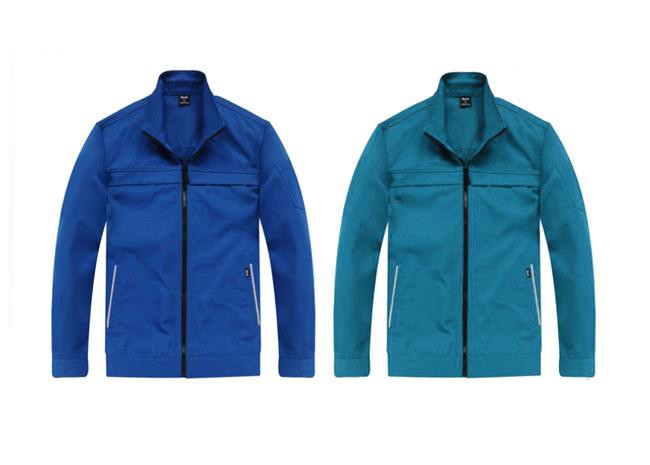 Pattern Fabric Custom Outdoor Work Jackets Triangle Jacket Cuffs For Mechanic
