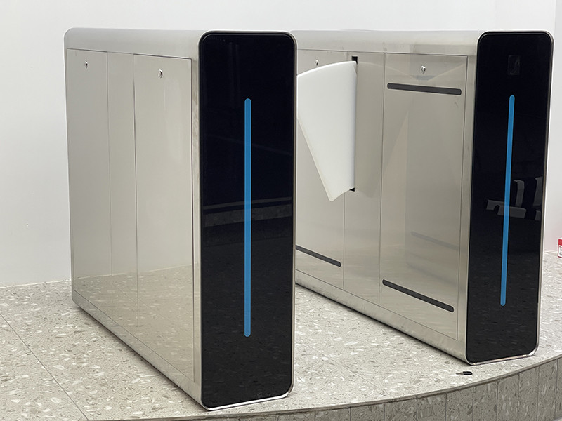 RFID Flap Barrier Gate Turnstile SUS304 Stainless Steel For Security Control