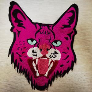 China Support Custom Designer Clothing Embroidery Patches Leopard pattern on sale