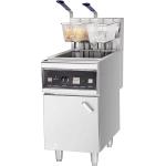 18kW Stainless Steel 28L Single Tank Basket Fryers for Commercial Kitchen