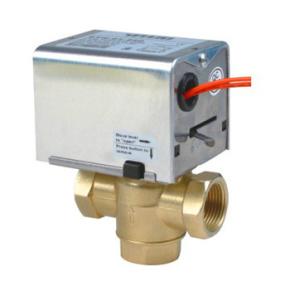 Wholesale Fan Coil Unit Motorized Zone Valve Water Brass With 1.6MPa Low Pressure from china suppliers