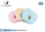 Blue Anti Rollove Baby Memory Foam Pillow Extra Soft Baby Plush Fabric