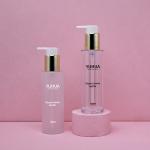 PCR Recycle Frosted PET Bottle 150ml 130ml With Lotion Pump Sprayer