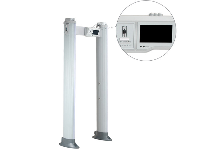 Lightweight Archway Metal Detector LCD Elliptical Walk Through Metal Detector