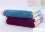 Stripe Velour Cotton Face Cloths , Luxury Face Cloths For Gift